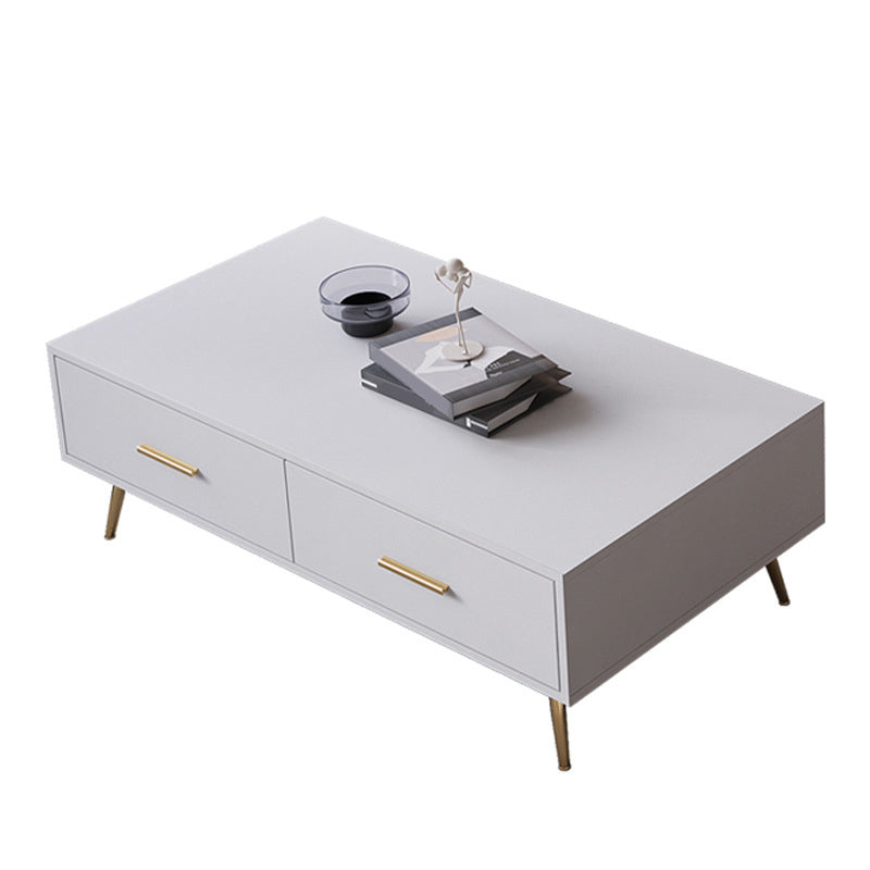 Slate Coffee Table Glam Nesting Coffee Table Set with Storage Drawers