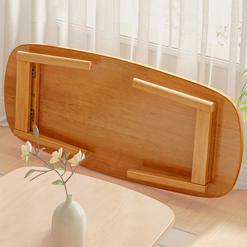 17"H Contemporary Coffee Table Solid Wood Single Cocktail Table