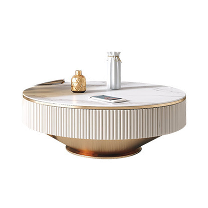 No Distressing Coffee Table Slate Pedestal Glam Coffee Table