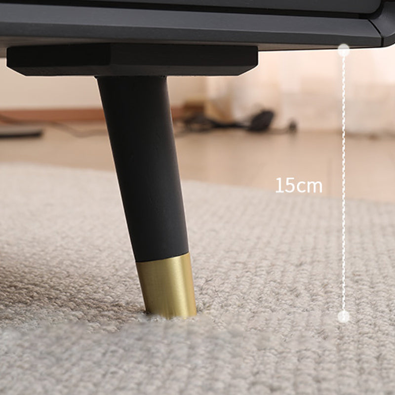 Solid Wood Rectangle Cocktail Table Modern No Distressing Single Coffee Table