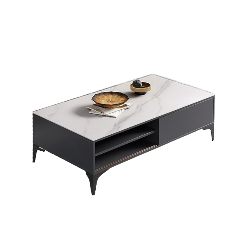 No Distressing Rectangle Cocktail Table Slate Single Coffee Table