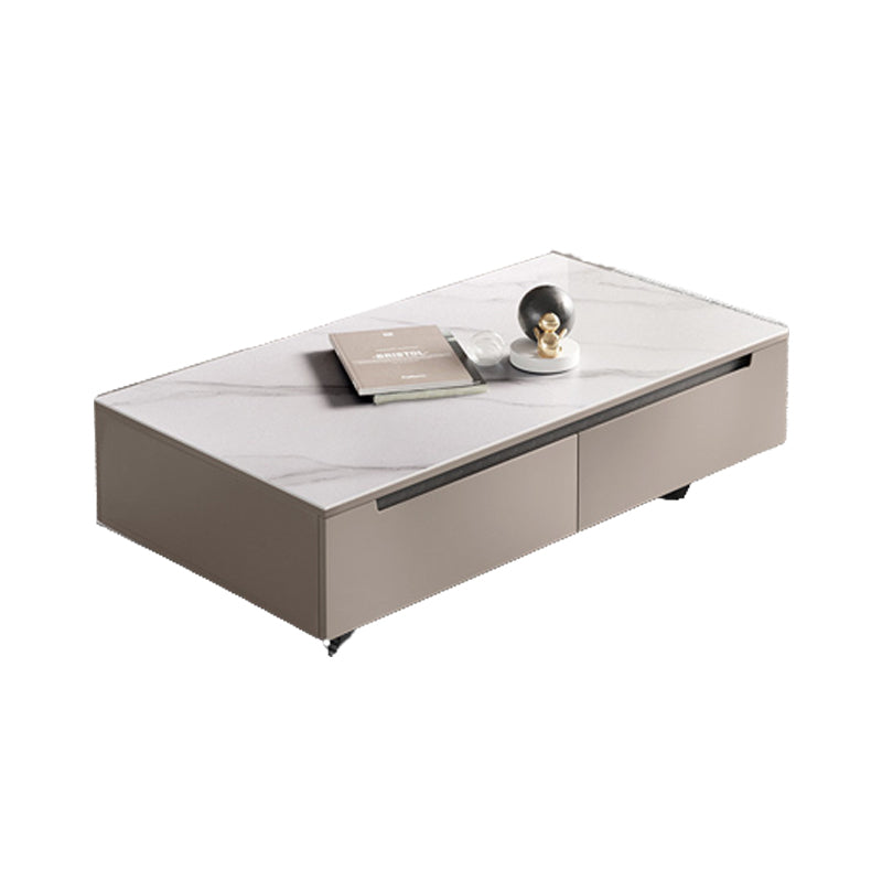 No Distressing Rectangle Cocktail Table Slate Single Coffee Table