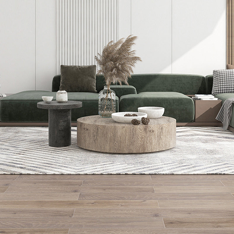 Contemporary Coffee Table Set Wooden Round Coffee Cocktail Table