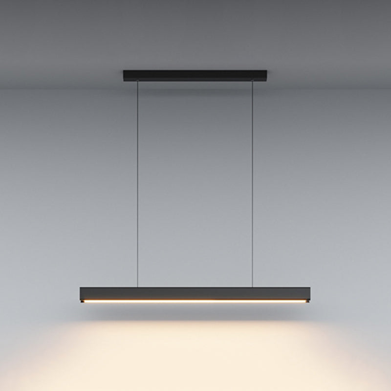 Linear Pendant Chandelier Contemporary Metal 1 Light Island Pendant