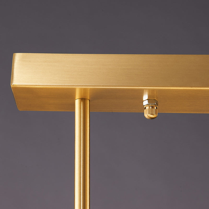 Contemporary Golden Kitchen Island Lighting 7/9/11/13/15-Light Crystal Ceiling Light