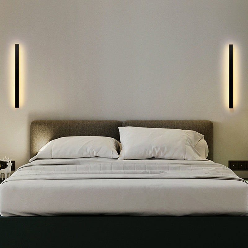 1 Light Linear Wall Lamp Simplicity Metal Wall Mounted Light Fixture