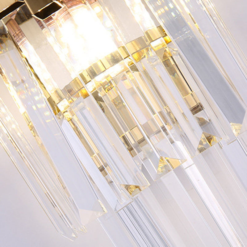 Contemporary Crystal Wall Lamps Metal Wall Light Fixtures for Bedroom