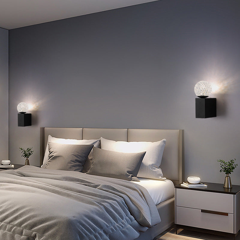 Modern Bath Vanity Lighting Acrylic Black/Golden Wall Light for Bathroom