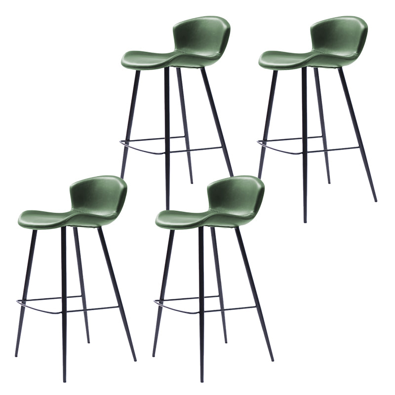 Modern Style Bar Stool Leather Backrest Counter Stool for Home