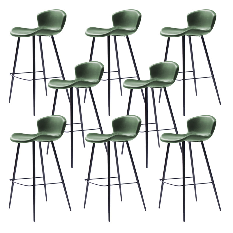Modern Style Bar Stool Leather Backrest Counter Stool for Home