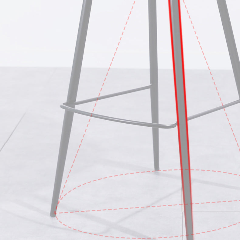 Modern Style Bar Stool Leather Backrest Counter Stool for Home