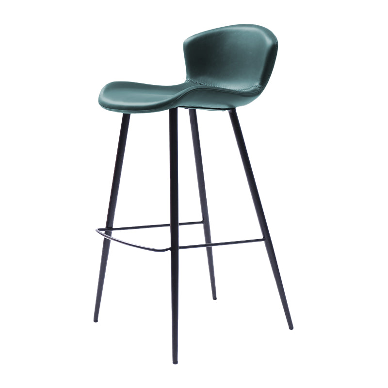 Modern Style Bar Stool Leather Backrest Counter Stool for Home