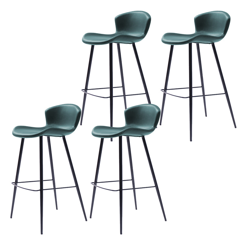 Modern Style Bar Stool Leather Backrest Counter Stool for Home