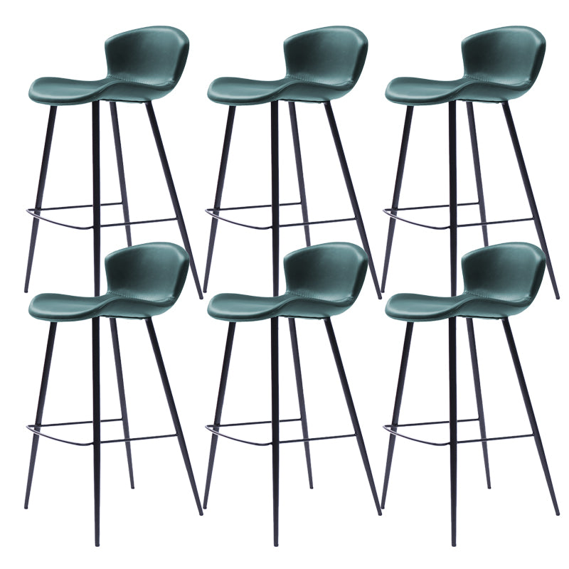 Modern Style Bar Stool Leather Backrest Counter Stool for Home