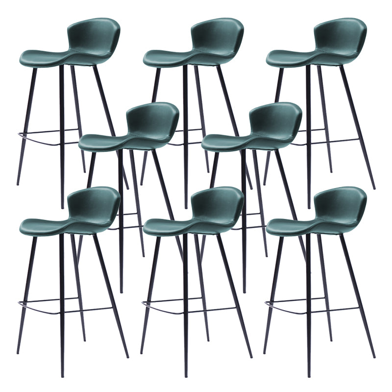 Modern Style Bar Stool Leather Backrest Counter Stool for Home