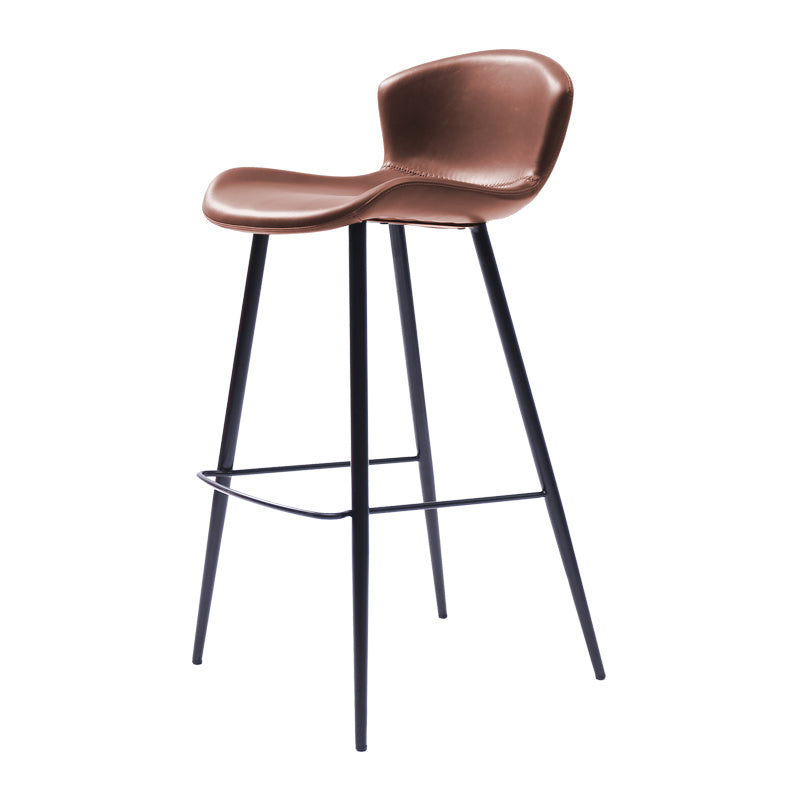 Modern Style Bar Stool Leather Backrest Counter Stool for Home