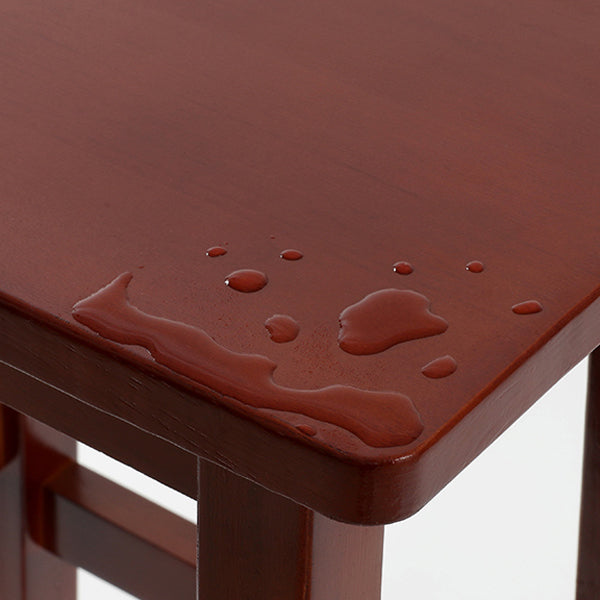 Solid Wood Bar Stool Footrest Armless Counter Stool for Dining Room