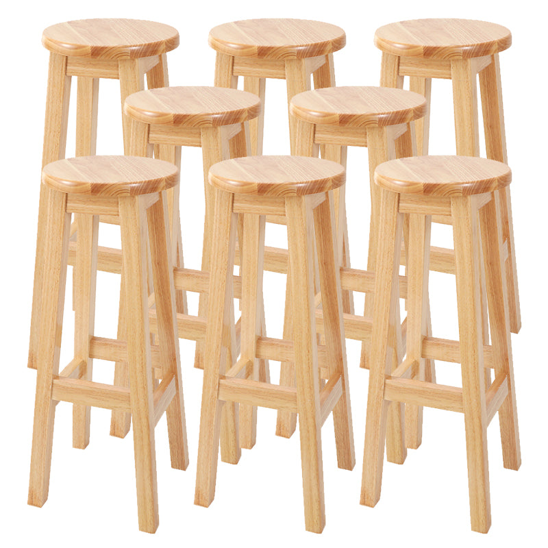 Modern Style Bar Stool Solid Wood Counter Stool for Dining Room