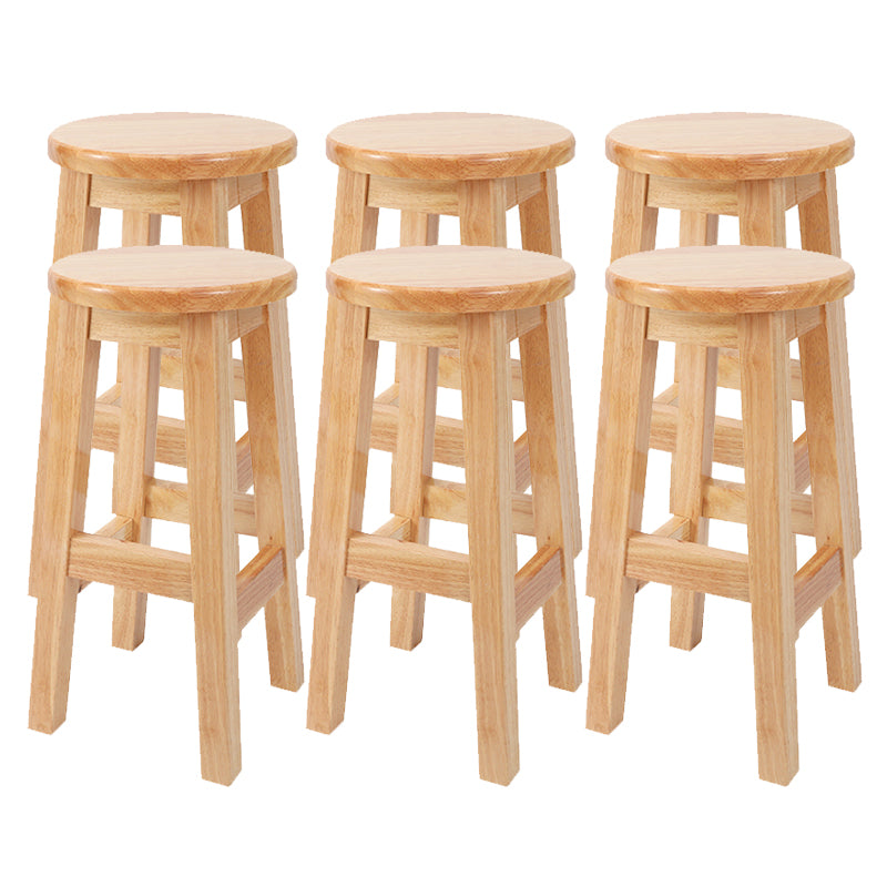 Modern Style Bar Stool Solid Wood Counter Stool for Dining Room