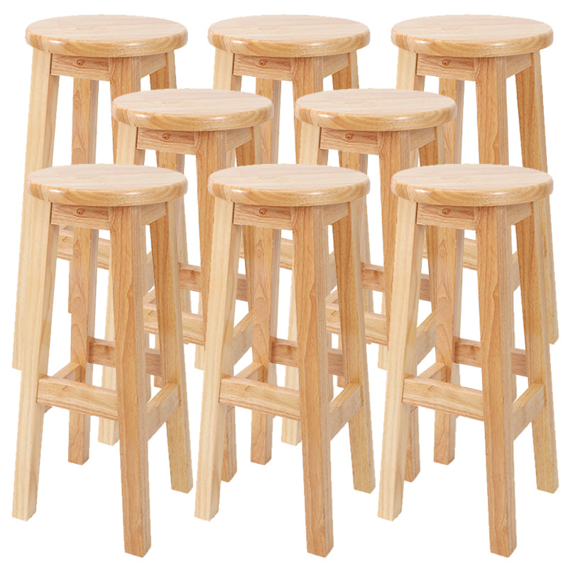 Modern Style Bar Stool Solid Wood Counter Stool for Dining Room
