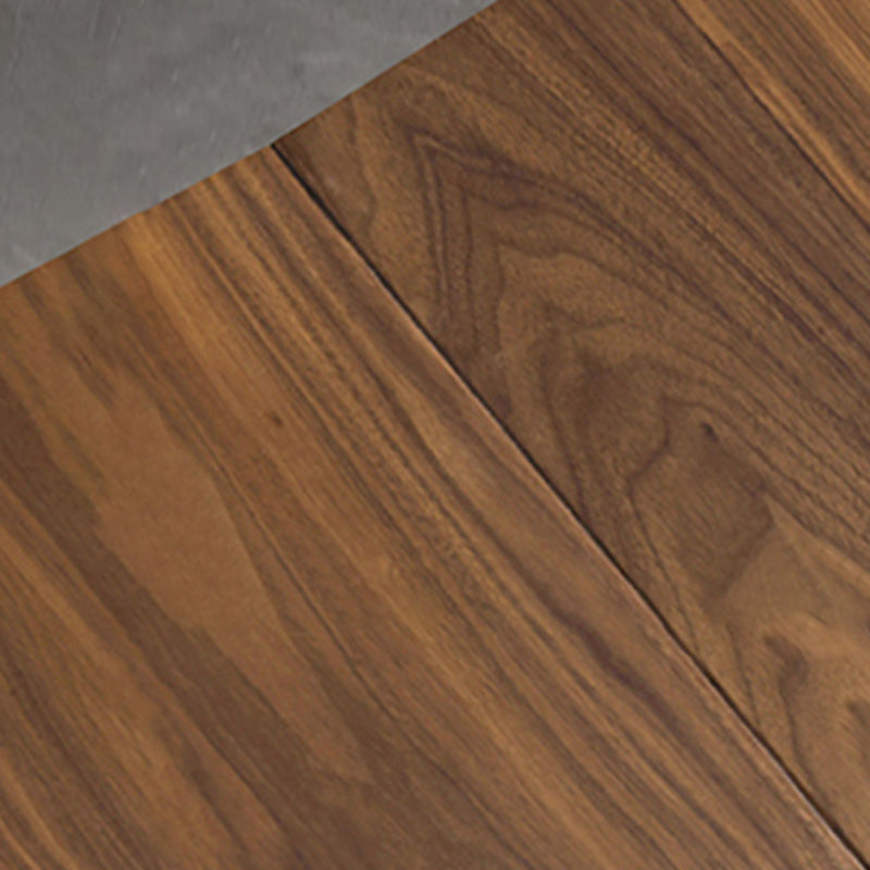 Brown Pine Wood Top Counter & Bar Stools Modern Indoor Backless Stools