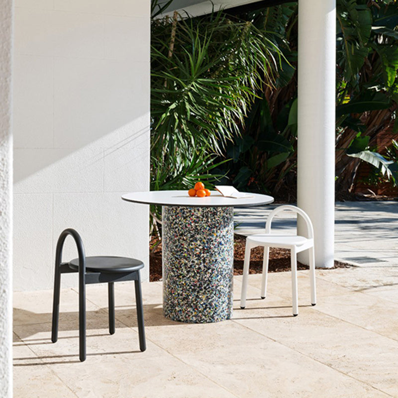 Matte Finish Wood Bar & Counter Chairs Modern Indoor Stools with Metal Frame