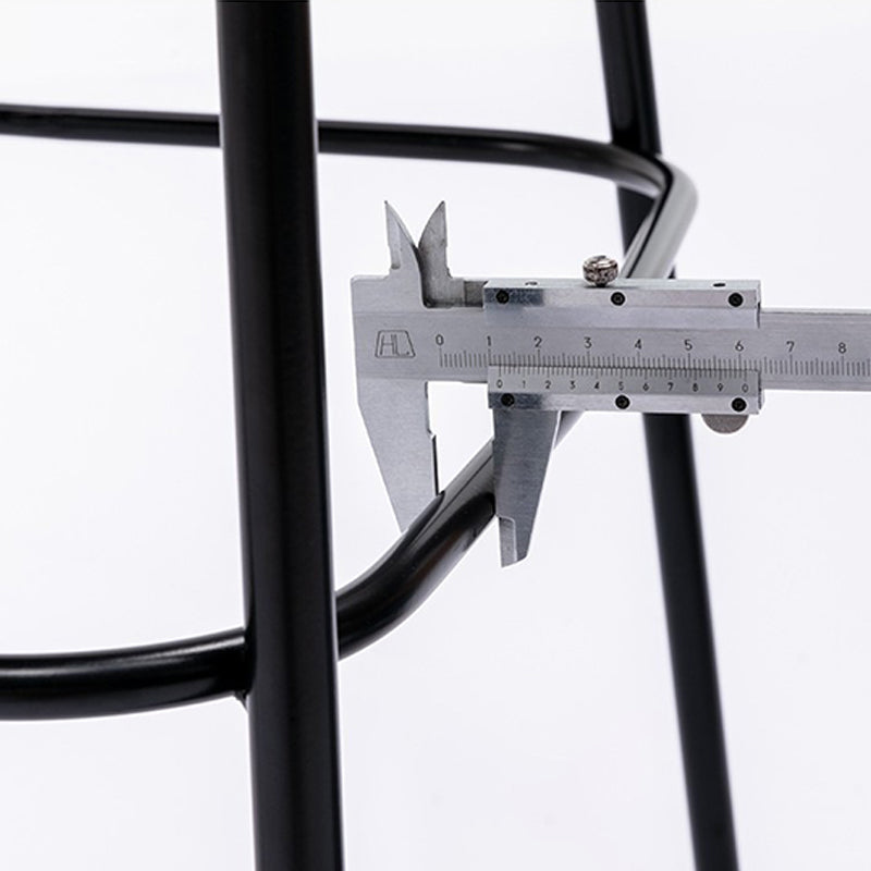 Low Back Dining Stools Contemporary Armless Bar Stools with Metal Base