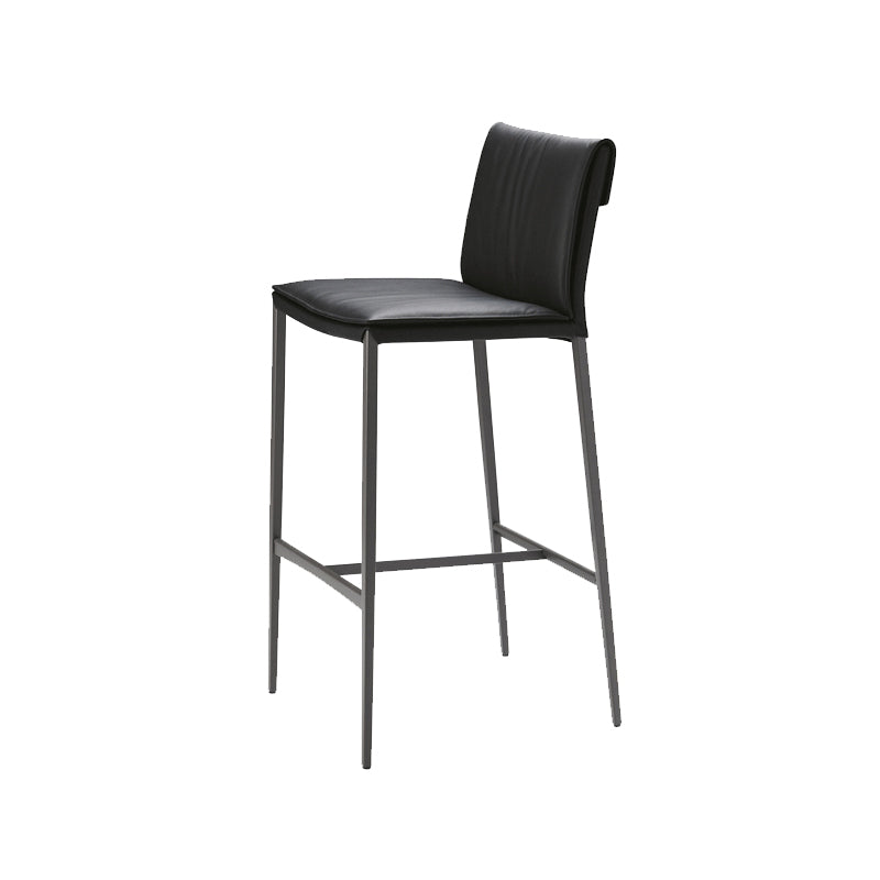 Modern Bar Stool Leather Backrest Counter Stool for Dining Room