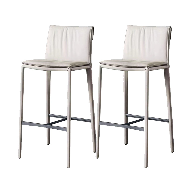 Modern Bar Stool Leather Backrest Counter Stool for Dining Room