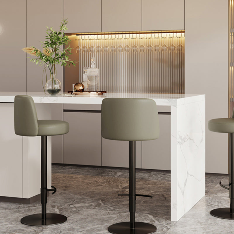 Glam Bar Stool Adjustable Height Counter Stool for Bristol with Swivel