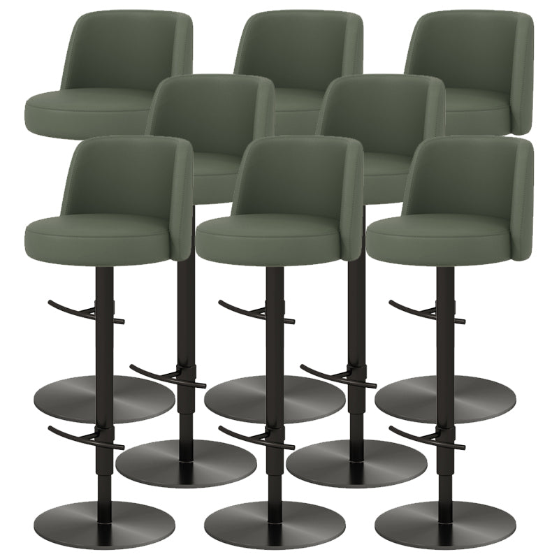 Glam Bar Stool Adjustable Height Counter Stool for Bristol with Swivel