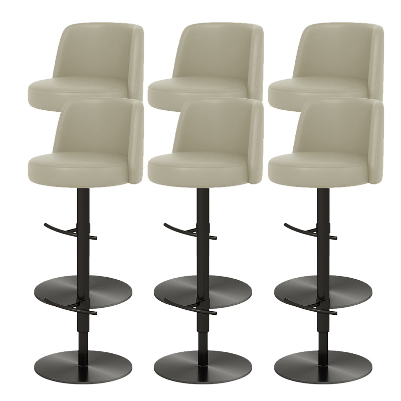 Glam Bar Stool Adjustable Height Counter Stool for Bristol with Swivel