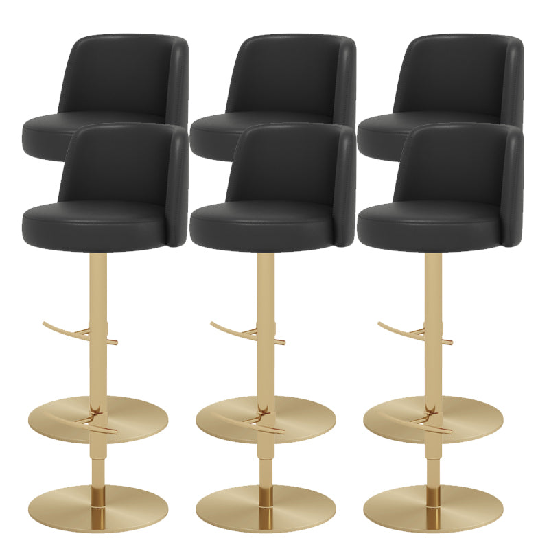 Glam Bar Stool Adjustable Height Counter Stool for Bristol with Swivel