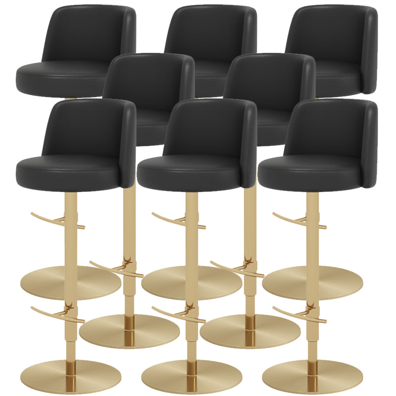 Glam Bar Stool Adjustable Height Counter Stool for Bristol with Swivel