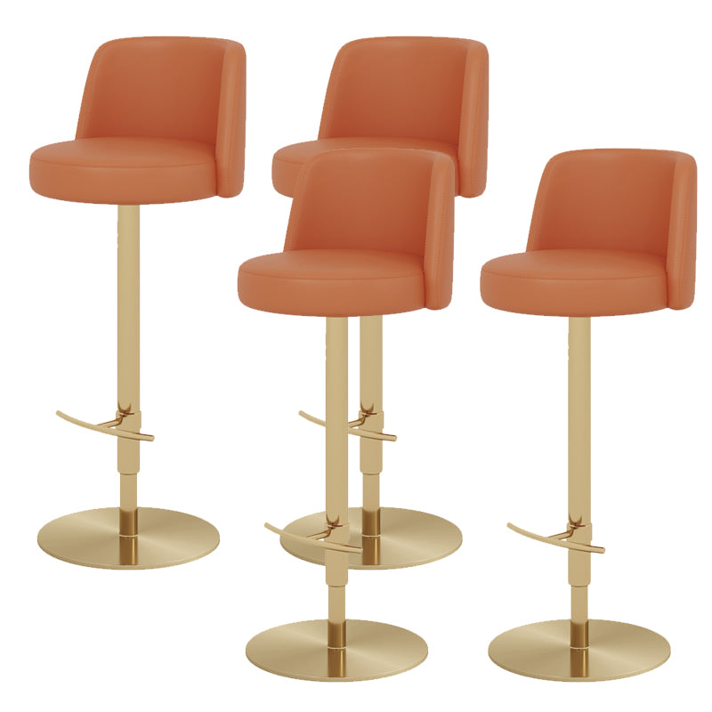 Glam Bar Stool Adjustable Height Counter Stool for Bristol with Swivel