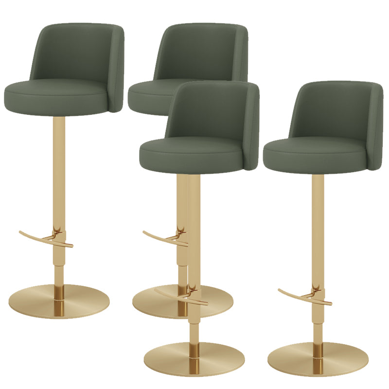 Glam Bar Stool Adjustable Height Counter Stool for Bristol with Swivel