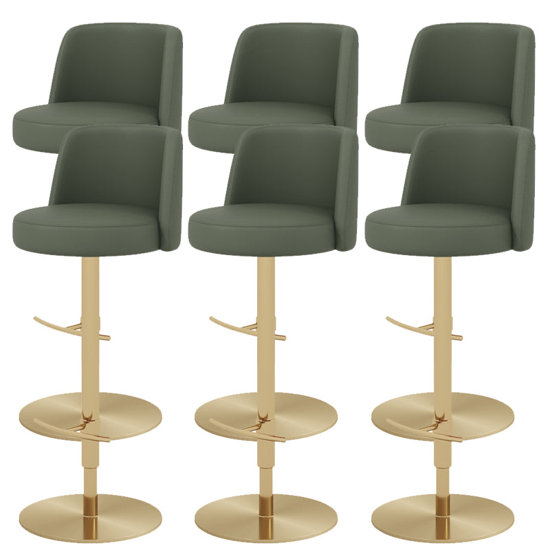 Glam Bar Stool Adjustable Height Counter Stool for Bristol with Swivel