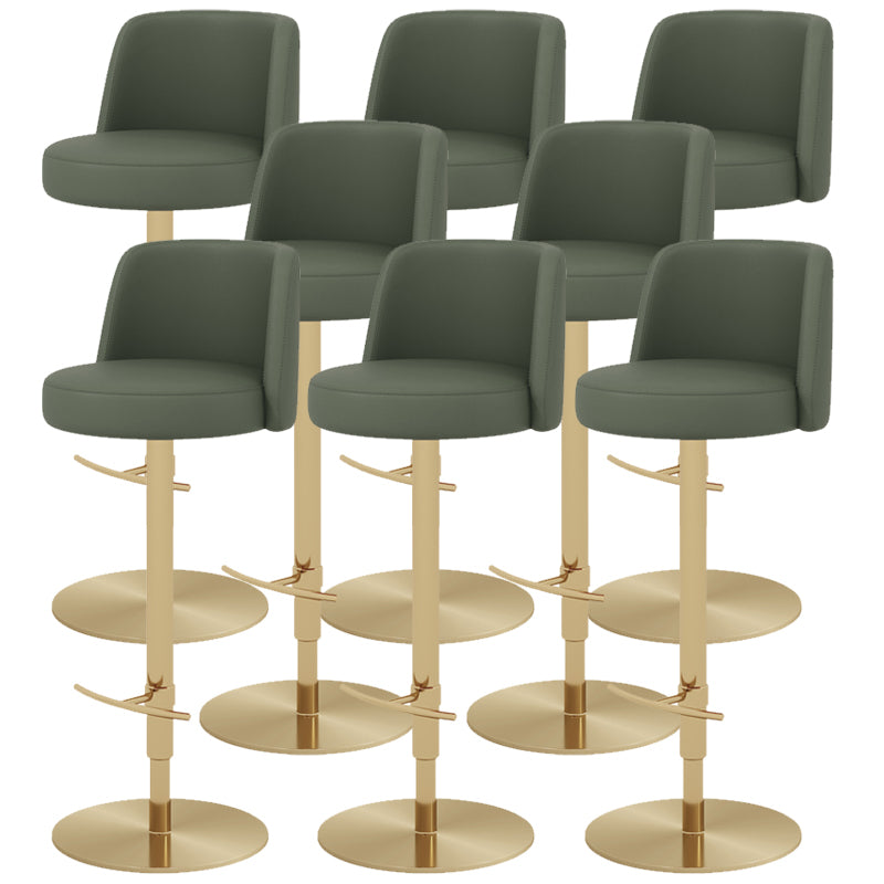 Glam Bar Stool Adjustable Height Counter Stool for Bristol with Swivel