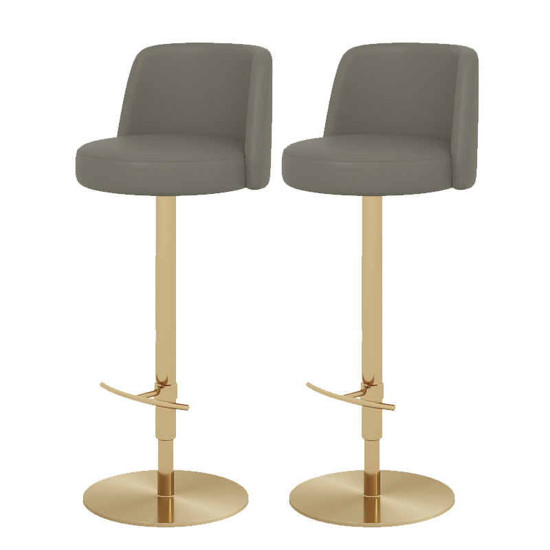 Glam Bar Stool Adjustable Height Counter Stool for Bristol with Swivel