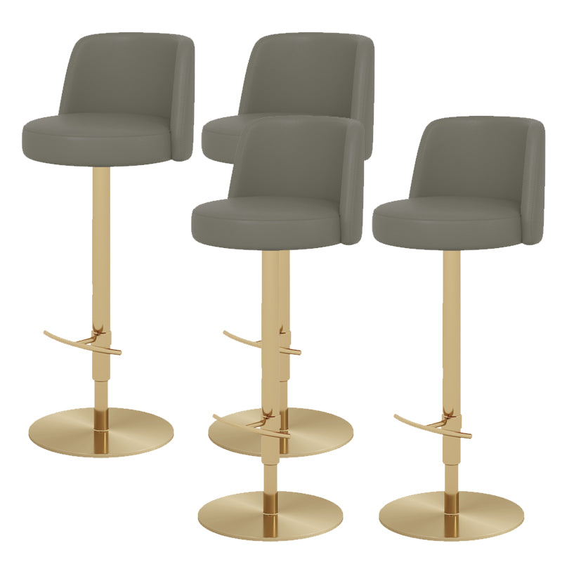 Glam Bar Stool Adjustable Height Counter Stool for Bristol with Swivel