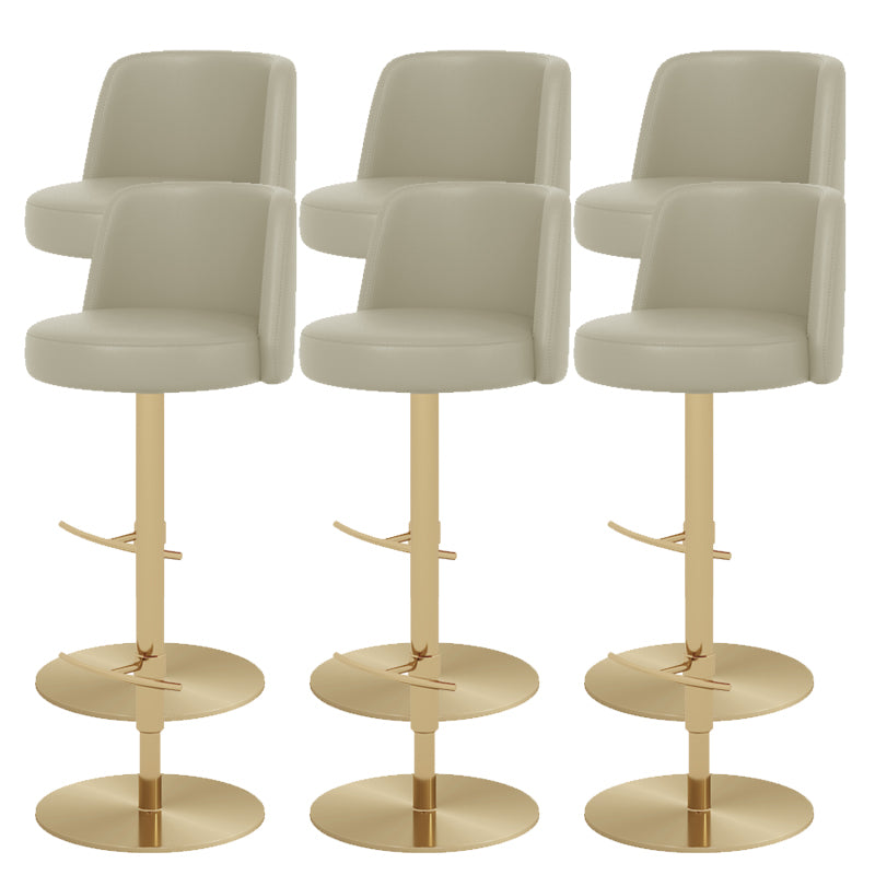 Glam Bar Stool Adjustable Height Counter Stool for Bristol with Swivel