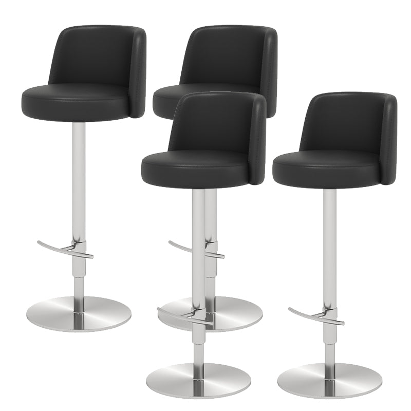 Glam Bar Stool Adjustable Height Counter Stool for Bristol with Swivel