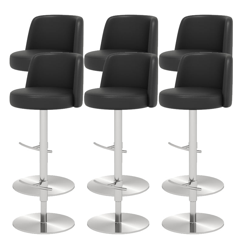 Glam Bar Stool Adjustable Height Counter Stool for Bristol with Swivel