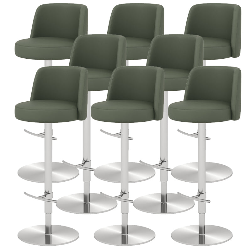 Glam Bar Stool Adjustable Height Counter Stool for Bristol with Swivel