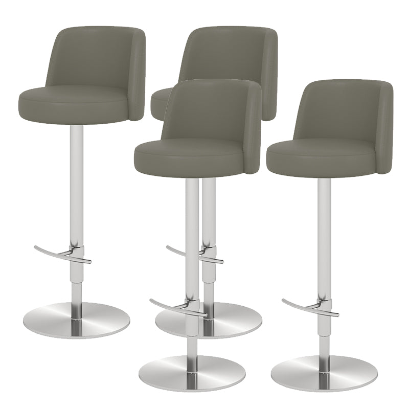 Glam Bar Stool Adjustable Height Counter Stool for Bristol with Swivel