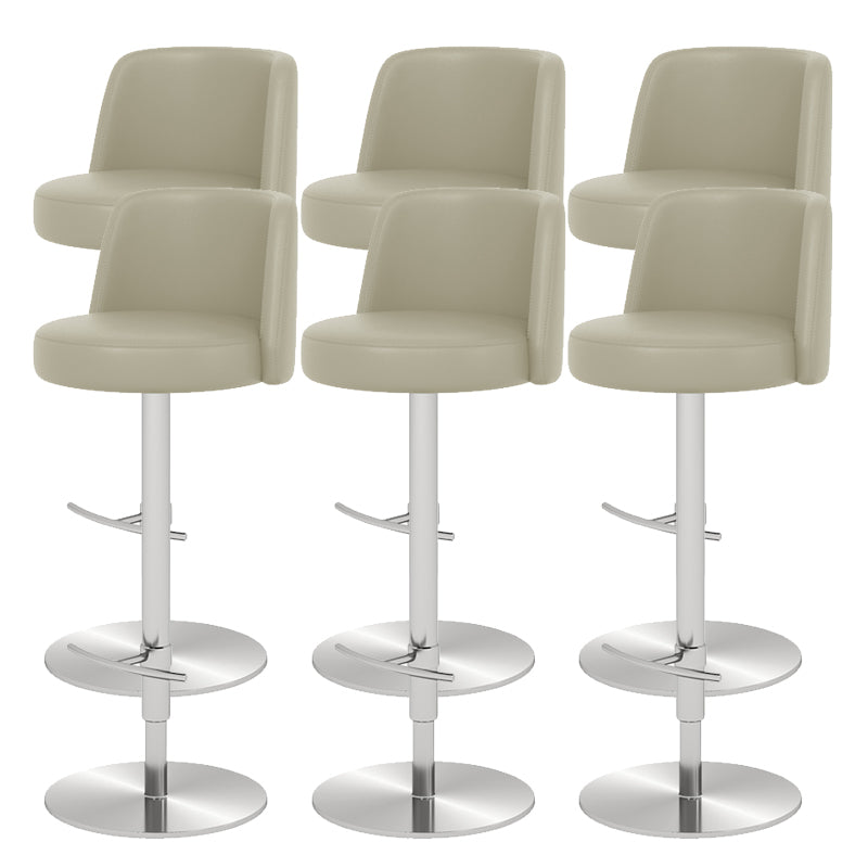 Glam Bar Stool Adjustable Height Counter Stool for Bristol with Swivel