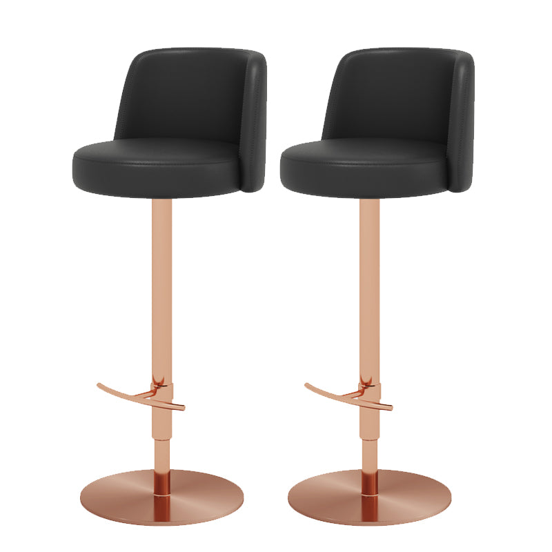 Glam Bar Stool Adjustable Height Counter Stool for Bristol with Swivel