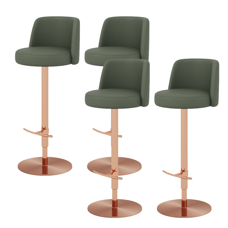 Glam Bar Stool Adjustable Height Counter Stool for Bristol with Swivel