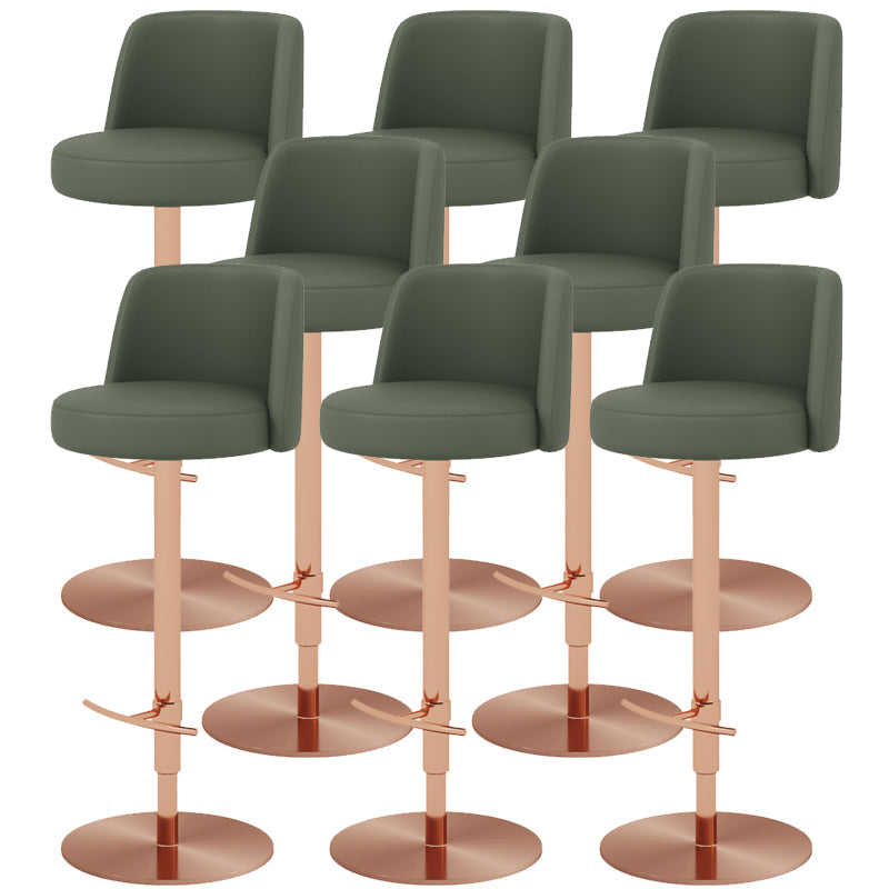 Glam Bar Stool Adjustable Height Counter Stool for Bristol with Swivel