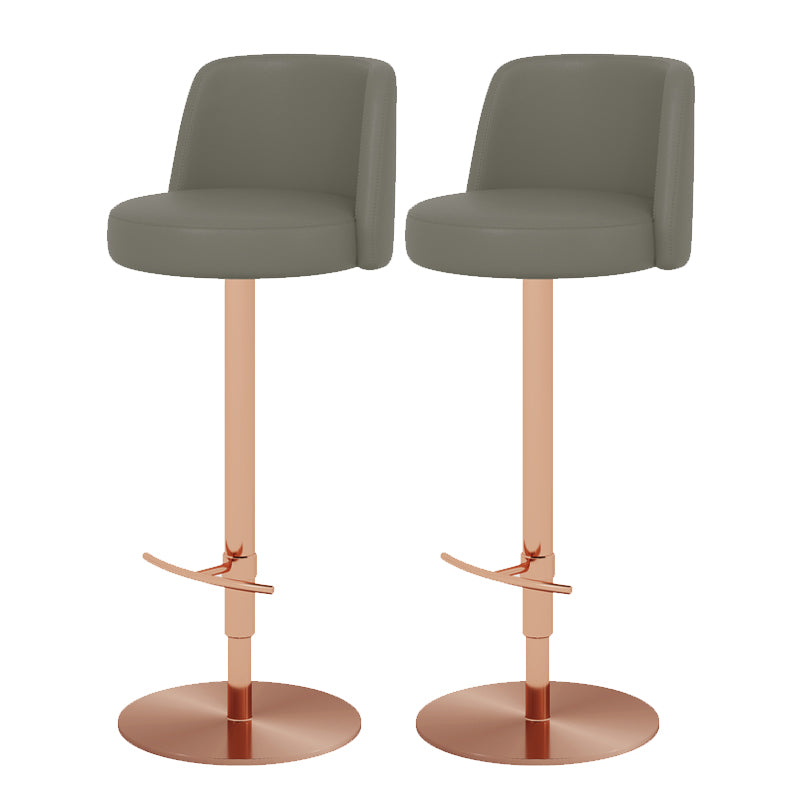 Glam Bar Stool Adjustable Height Counter Stool for Bristol with Swivel